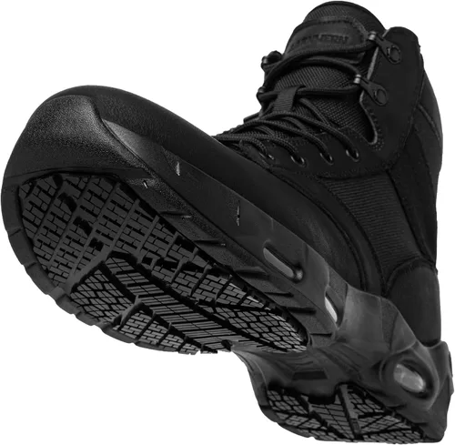LARNMERN Botas antideslizantes para hombre antideslizantes Zapatos de aire con cremallera lateral Casual Comfort Botas Militares Hombre Zapatos de