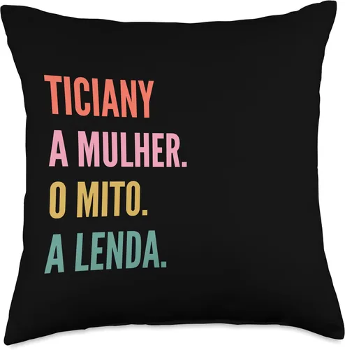 Miniatura 4 de Funny Portuguese First Name Design - Ticiany Throw Pillow