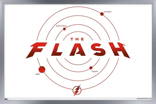 Miniatura 10 de Trends International DC Comics Movie The Flash - Póster de pared de la línea de tiempo Versión con marco dorado