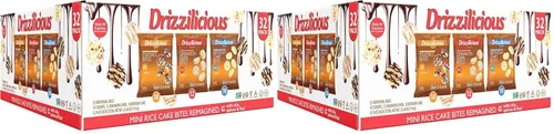 Miniatura 8 de Drizzilicious Paquete Variado de Mini Tortas de Arroz - Galletas de Arroz, Aperitivo Saludable para Adultos y Niños, Tortas de Arroz con Sabor