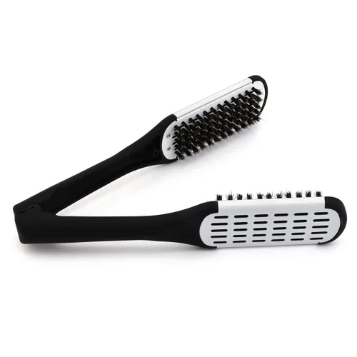 Miniatura 7 de Cepillo de cerdas de jabalí de doble cara y peine alisador de cabello para alisar y peinar