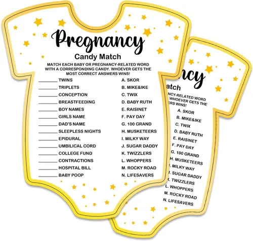 Miniatura 10 de Juegos de baby shower, tarjetas de juego de preguntas para bebés, suministros y actividades divertidos para juegos de fiesta de baby shower, género