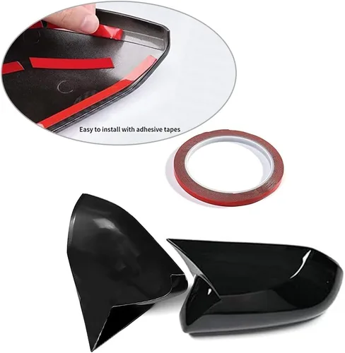 Miniatura 5 de Cubierta de espejo retrovisor lateral de cuerno de buey para automóvil, protector de espejo retrovisor, cubiertas de decoración, accesorios