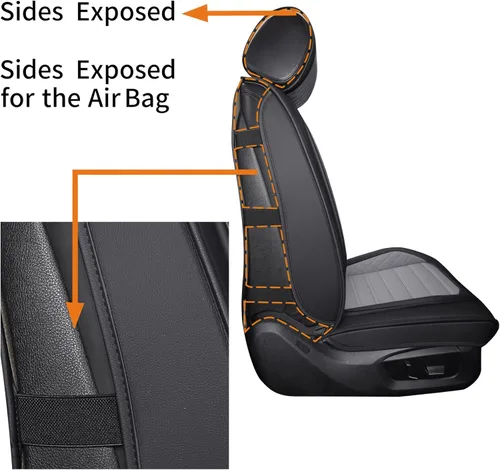 Miniatura 3 de Aierxuan Fundas de asiento delantero del conductor para automóviles, ajuste universal para Honda Toyota Hyundai Elantra Jeep Wrangler Liberty Acura