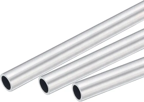 Miniatura 18 de uxcell Tubo redondo de aluminio 6063 0.157 in OD 0.118 in diámetro interior 11.811 in longitud tubería