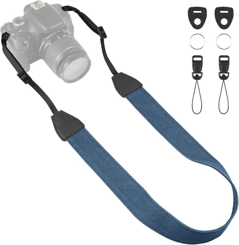 Miniatura 19 de Correa universal para cámara, correa para el cuello de la cámara, correas de hombro ajustables compatibles con Canon, Fujifilm, Nikon, Olympus