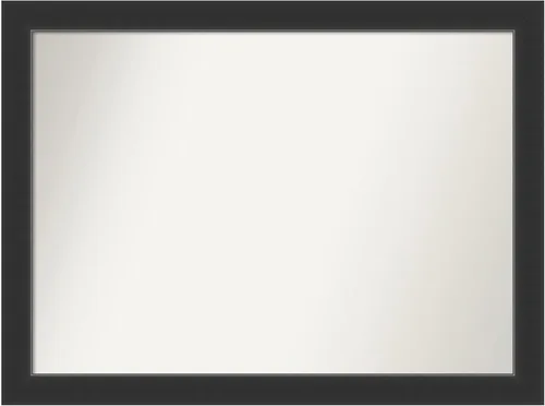Miniatura 406 de Amanti Art Espejo personalizado, espejo de baño negro Astor, espejo de pared o espejo de tocador de baño sobre el fregadero (25 x 25 pulgadas)