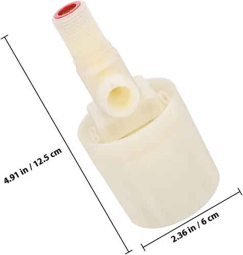 Miniatura 2 de 2pcs Water Float Valve Set Traditional Inlet Float Valve for Water Tank Automatic Level Control with Threaded Connection Suitable for Livestock and