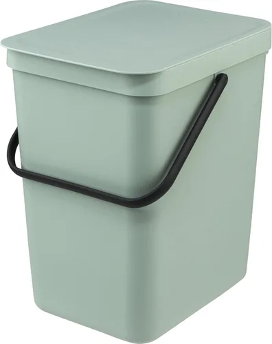 Miniatura 12 de Brabantia Sort & Go Cubo de Reciclaje 3.2 Galones (Verde Jade) Cubo de Basura de Plástico Eficiente en Espacio con Asa, Tapa Removible y Que