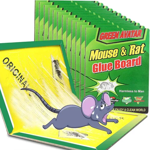 Miniatura 11 de Paquete de 6 trampas adhesivas para ratones, ratones, roedores, serpientes, sin contacto para interiores, para el hogar, cocina, garaje, sótanos