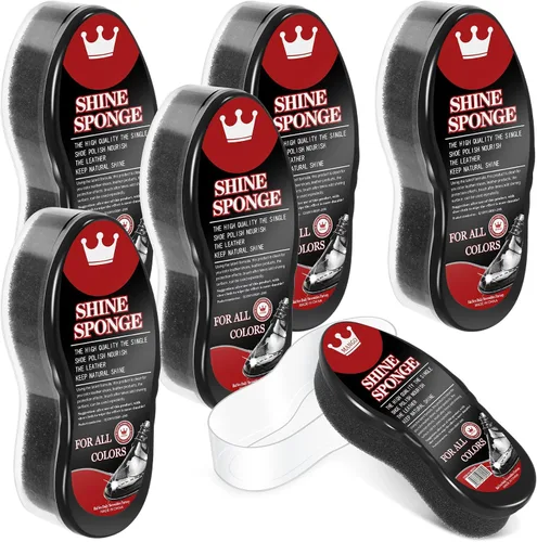 Miniatura 8 de Loopeer 6 Pcs Shoe Shine Sponge, Instant Gloss and Portable, Leather Care for Furniture