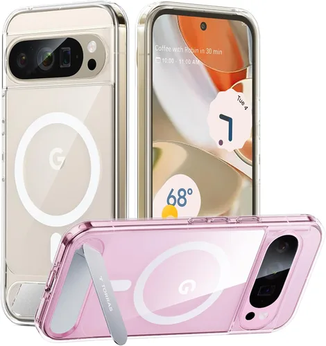 Miniatura 9 de TORRAS Funda magnética y con soporte para Google Pixel 9 Pro XL, compatible con MagSafe, protección contra caídas de grado militar de 12 pies