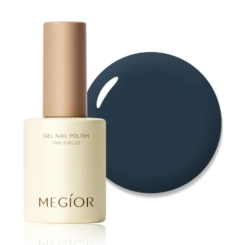 Miniatura 62 de MEGIOR Esmalte de uñas de gel blanco de 0.5 fl oz, color blanco antiguo, secado con luz UV, esmalte de gel francés, arte de uñas, salón de manicura