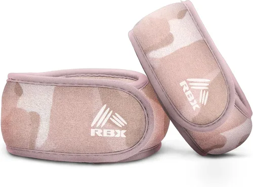 Miniatura 14 de RBX Juego de pesas para muñeca y tobillo (2 libras/1 libra cada uno), ajuste cómodo ajustable para entrenamiento y tonificación