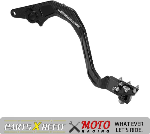 Miniatura 7 de JFG RACING Palanca de pedal de freno trasero plegable para motocicleta CNC para KLR 650 KLR650 2020-2023 ADV negro