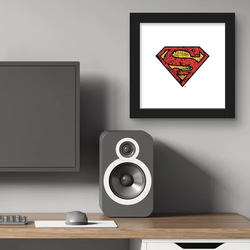 Miniatura 5 de Trends International Gallery Pops DC Comics Superman - Póster de pared con logotipo de mosaico de cómic S-Shield, 12 x 12 pulgadas, versión Versión