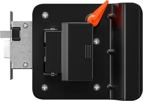 Miniatura 3 de Cerradura de puerta de entrada para remolque de viaje RV Cerrojo polar de paleta negra