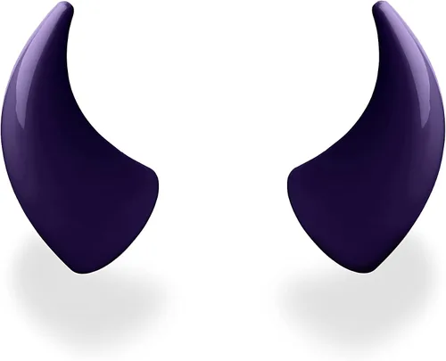 Miniatura 11 de MagNeatOhz - Cuernos de diablo grandes para casco, fabricados en Estados Unidos, accesorio magnético e intercambiable para casco, par