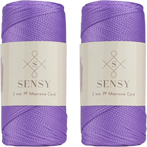 Miniatura 144 de Sensy Premium Cuerda de Poliéster de 2mm 251 Yardas Cuerda de Polipropileno 100% Cordón de Macramé 2mm Cordón para Bolsa de Ganchillo Cuerda