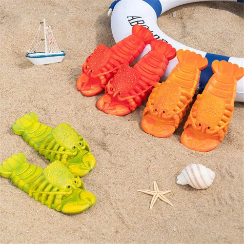 Miniatura 5 de COOL JOHOZO Zapatillas de langosta, sandalias de bajo, zapatillas de animales animales zapatillas de pescado, zapatillas de langosta zapatillas