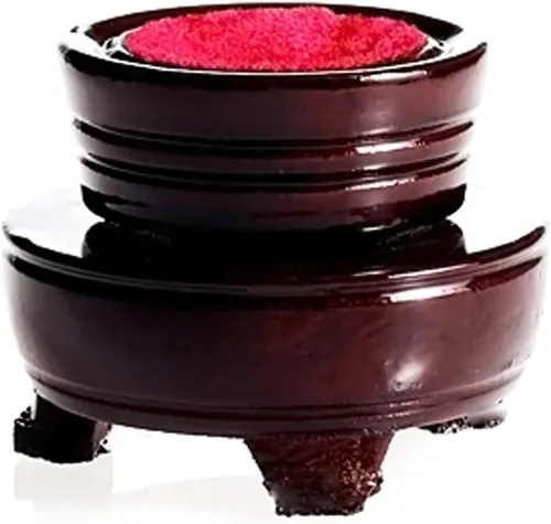 Amlong Crystal Esfera de adivinación de meditación Feng Shui, bola de cristal, bola decorativa con soporte de madera y caja de regalo, ámbar, 3.1