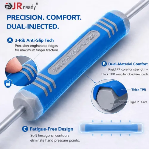 Miniatura 2 de JRready DRK-RT1B - Herramienta de extracción de pines Deutsch, herramienta de extracción de contacto/enchufe de pin/Wedgelock, adecuada para RT1B-1PC