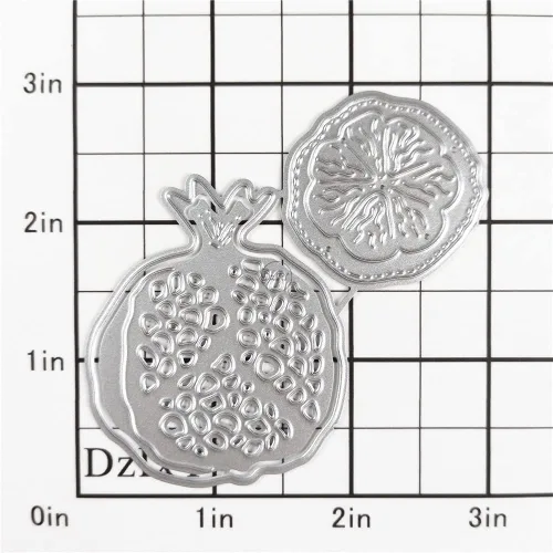 Miniatura 2 de DzIxY Bonitos pétalos de granada troqueles de corte de metal para kit de fabricación de tarjetas, troqueles de papel en relieve, plantillas para 20
