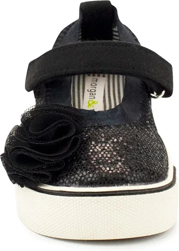 Miniatura 2 de MORGAN & MILO Zapatos Dazzle Mary Jane para niños pequeños y niñas, talla 6 a 13