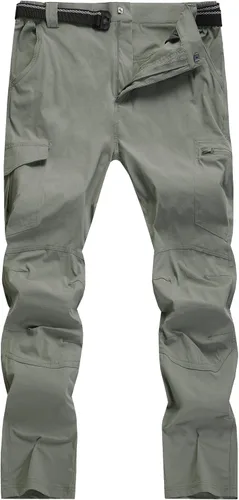 Miniatura 34 de Pantalones de senderismo para hombre, ligeros, resistentes al agua, de secado rápido, pesca, viajes, campamento, al aire libre, transpirables