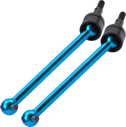 Miniatura 3 de 4 piezas de aluminio CVD de Vgoohobby Junta de eje de transmisión CVD compatible con Tamiya TT02B TT-02B DT02 DT03 DF02 1/10 RC Car (azul)