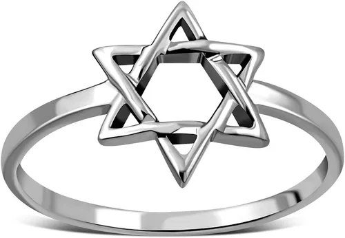 Miniatura 2 de My Daily Styles - Anillo de plata de ley 925 para mujer, diseño de estrella de David