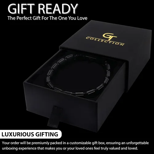 Miniatura 6 de Pulsera de cuentas planas de la colección GT, pulseras ajustables de gemas para hombres