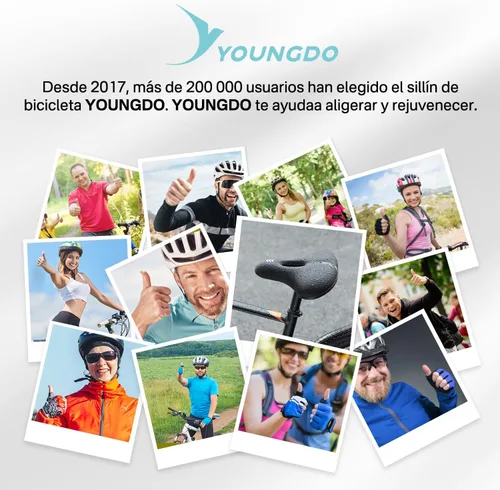 Miniatura 7 de YOUNGDO Waterproof Bike Saddle with Memory Foam, Comfort Bicycle Saddle Seat Cushion Universal Fit, Shock Absorbing fit Peloton Bike Mountain Bike