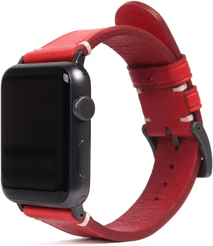 Miniatura 12 de SLG Correa italiana Buttero de cuero para Apple Watch de 1.496 in, 1.575 in, 1.614 in, 1.654 in, correa curtida vegetal para Apple Watch Series