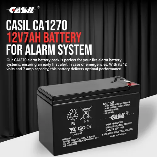 Miniatura 2 de Casil 12V 7Ah Batería CA1270 para Bella Betty Daisy Vapo Razor ES300, E300, E200, Batería de bolsillo de 12V para Razor, Reemplazo para Razor, 2 Pack