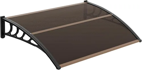 Miniatura 18 de VINGLI Toldo para Ventana Toldo para Puerta Exterior, 30" x 40" Toldos para Puertas Cubierta de Policarbonato Toldo para Puerta de Patio Protección