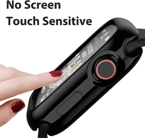 Miniatura 4 de BO&DQQ - Paquete de 2 fundas protectoras compatibles con Apple Watch de 1.614 pulgadas/1.575 pulgadas, suave, flexible, de grado militar, duradera