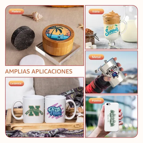 Miniatura 7 de YRYM HT Rollo de cinta de papel de transferencia de vinilo transparente - 12 x 50 pies con rejilla de alineación Cinta de aplicación para Silhouette