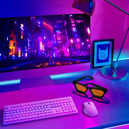 Miniatura 5 de VISOONE Gafas de gamer profesionales con filtro de luz azul con antifatiga y antirreflejos para hombres y mujeres RIVER