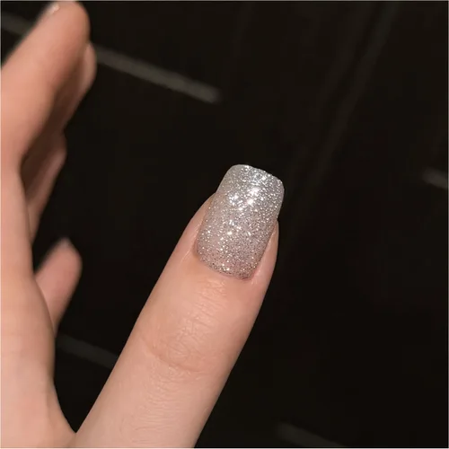 Miniatura 9 de GAOY Esmalte de uñas de gel brillante, 16ml de esmalte de gel con purpurina transparente, curado con luz UV para arte de uñas, bricolaje en casa
