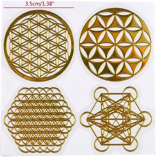 Miniatura 6 de angwang 7 Chakra Geométrico Cobre Torre Energía Pegatinas Orgonita Flor Vida Árbol Pirámide Resina Epoxi Material Joyería Fabricación E#