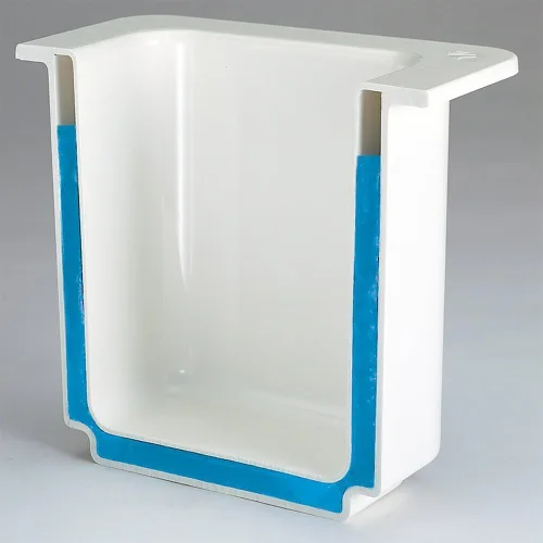 Miniatura 2 de Cambro 66CF110 ColdFest Negro 1/6 Tamaño 6" H Frío Alimentos Pan