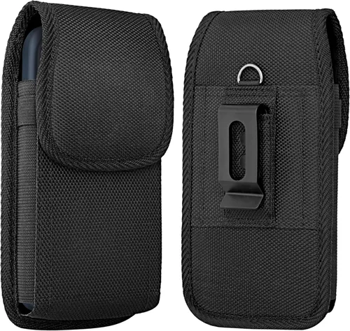 Miniatura 10 de Funda para iPhone SE, 8 7 6s 6 - Funda para cinturón de teléfono celular con clip para hombre, bolsa de nailon resistente