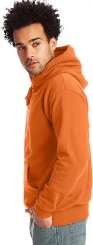 Miniatura 2 de Hanes - Sudadera para hombre con capucha de vellón EcoSmart de mezcla de algodón sin botones ni cremallera