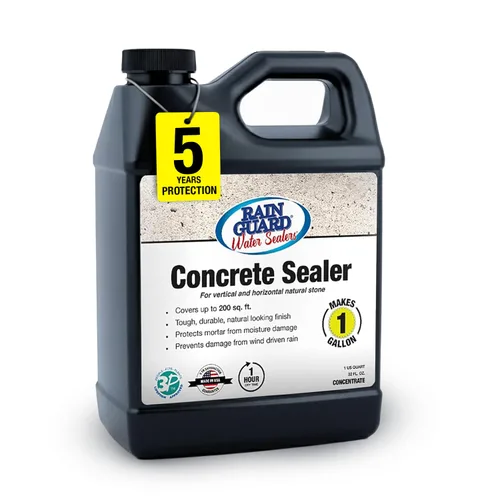 Rain Guard Water Sealers SP-4001 Concentrado de Sellador de Concreto Rinde 1 Galón - Acabado Natural Transparente - Protección Repelente al Agua de