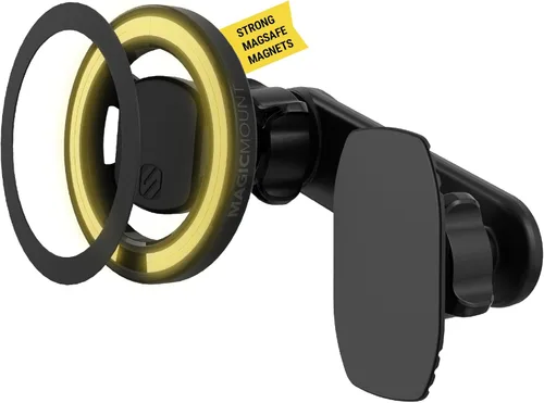 Scosche MagicMount MS 5 en 1 MagSafe - Soporte de teléfono para ventilación del automóvil, tablero y parte posterior de la pantalla para pantallas
