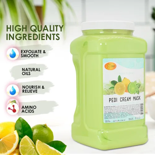Miniatura 5 de SPA REDI - Mascarilla de crema corporal y pies, limón, 128 onzas - Masaje de pedicura para pies y cuerpo cansados, hidratante, piel fresca