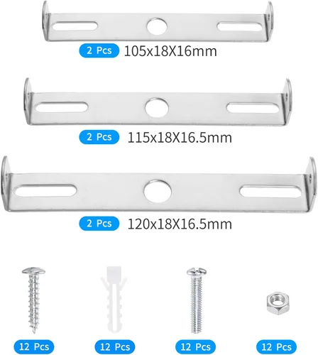 Miniatura 3 de Soporte de montaje de lámpara de 4.1 a 4.7 pulgadas, kit cuadrado, placa de luz de techo, soporte de montaje en pared, barra transversal
