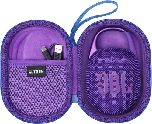 Miniatura 11 de LTGEM - Funda compatible con altavoz Bluetooth JBL Clip 4/5 Ultra portátil, impermeable, a prueba de polvo, color azul