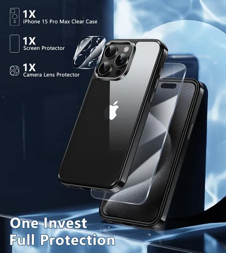 Miniatura 267 de FNTCASE Funda para iPhone 13 Pro-Max: Fundas magnéticas transparentes compatibles con Magsafe Slim anti amarillamiento protección contra caídas